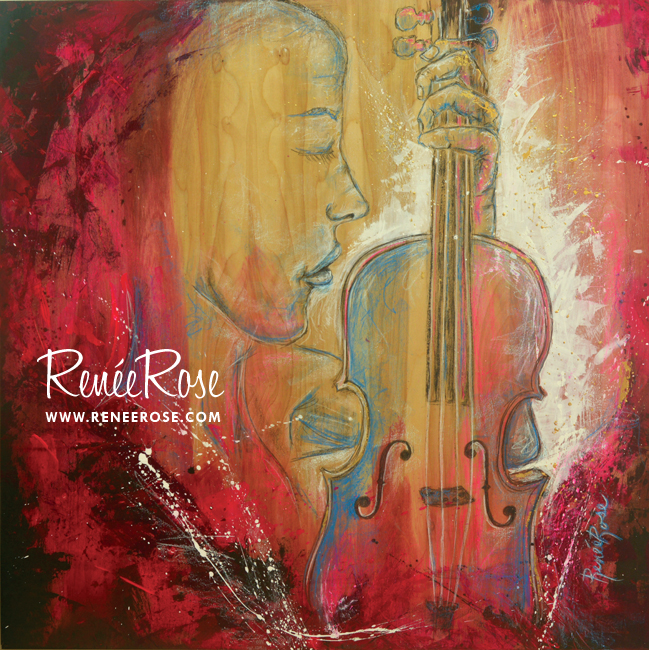 peinture Renee Rose | Jazz à Corps : Le Baiser