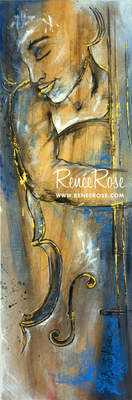 peinture Renee Rose | Jazz à Corps : L'Étreinte