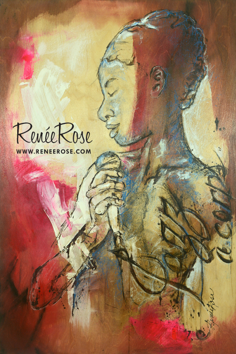 peinture Renee Rose | Jazz à Corps : Percée de lune